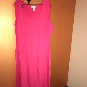 NWOT Jessica London Maxi Dress, 3X, pink